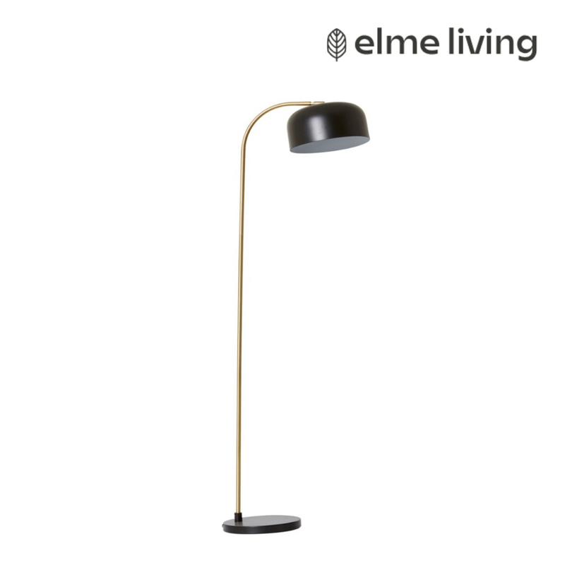Ronis Londyn Floor Lamp 60x25x150cm Black/Brass
