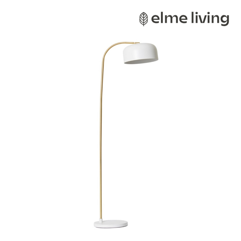 Ronis Londyn Floor Lamp 60x25x150cm White/Brass