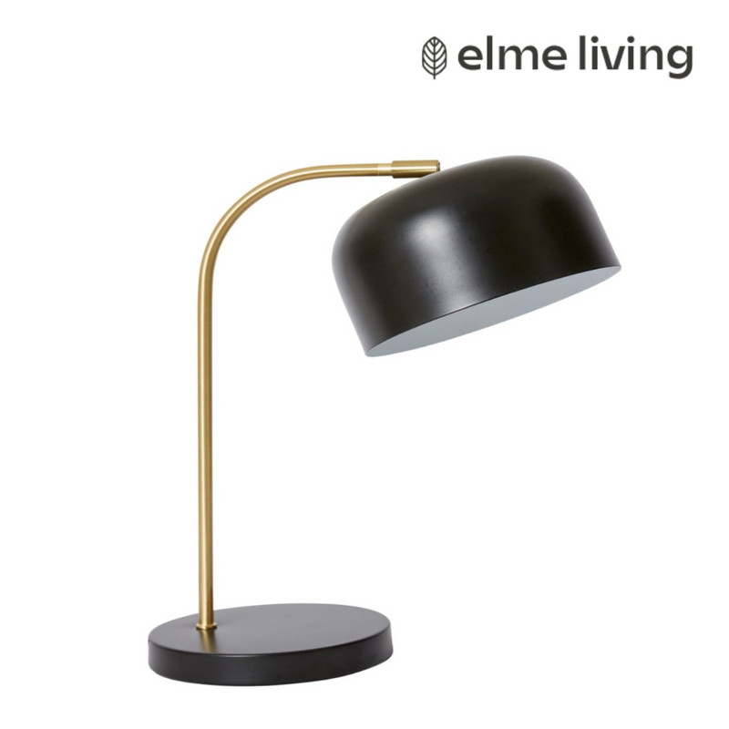 Ronis Londyn Table Lamp 32x20x41cm Black/Brass