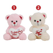 Ronis Love Heart Plush Bear 25cm 2 Asstd – thumbnail