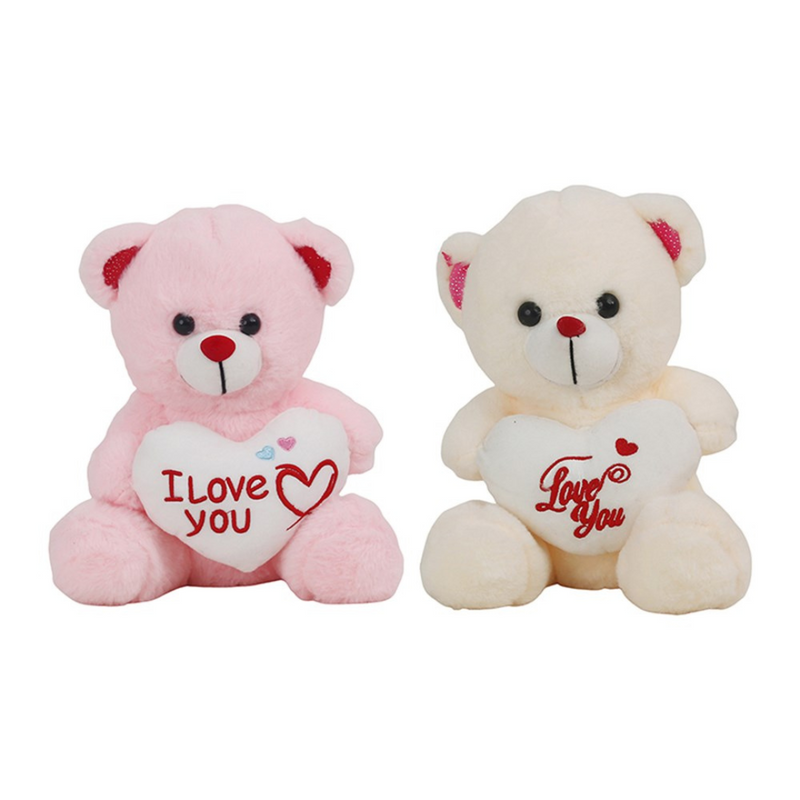 Ronis Love Heart Plush Bear 25cm 2 Asstd