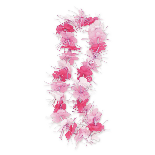Ronis Luau Dazzle Lei 84cm (33in) - Pink And White