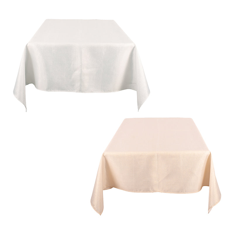 Ronis Lurex Christmas Table Cloth 178x132cm Gold and Silver