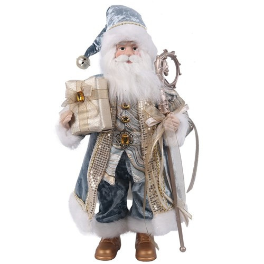 Luxe Blue Santa 46Cm — Ronis