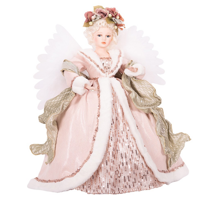 Luxe Moving and Light Up Angel 35x20x65cm with LED lights and elegant festive design