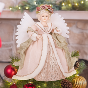 Luxe Moving and Light Up Angel 35x20x65cm with LED lights and elegant festive design