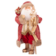 Luxe Santa Claus 64cm Christmas figurine in elegant festive attire