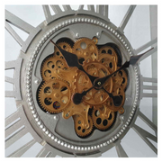 Ronis Luxurious Big Square Rotary Gears Clock 80cm