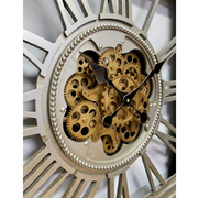 Ronis Luxurious Big Square Rotary Gears Clock 80cm