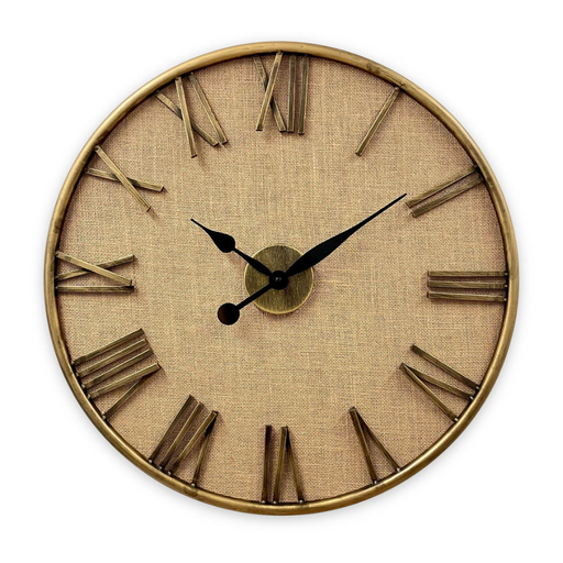 Ronis Luxurious Linen Clock 60cm Bronze