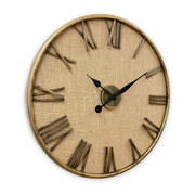 Ronis Luxurious Linen Clock 60cm Bronze