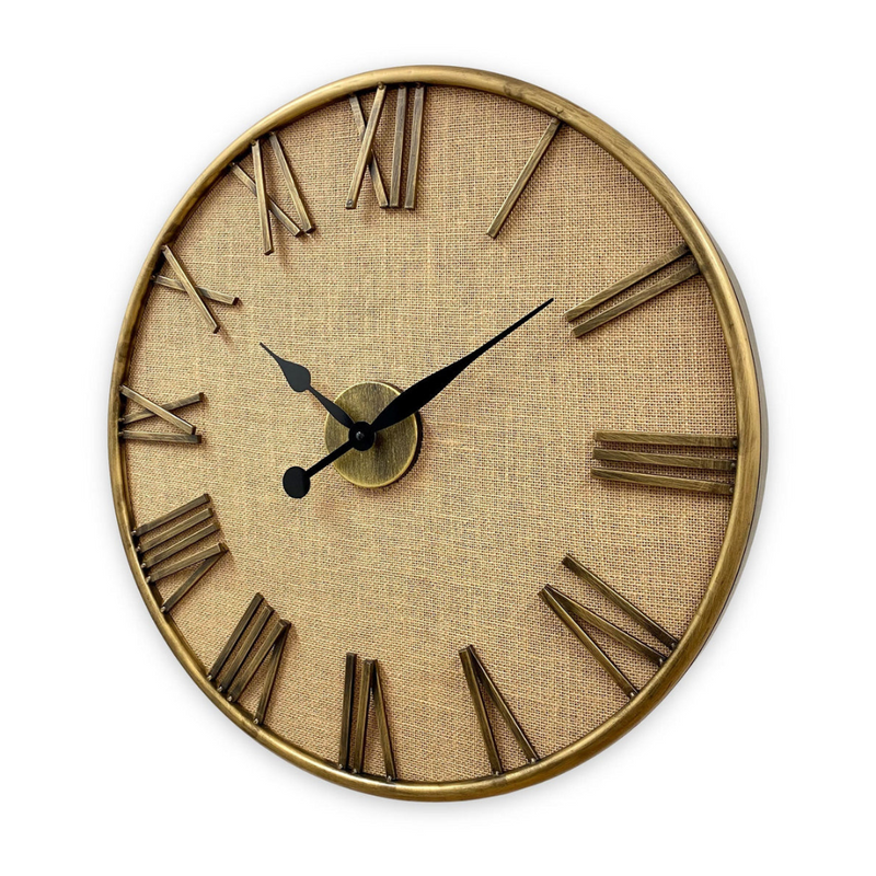 Ronis Luxurious Linen Clock 60cm Bronze