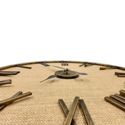 Ronis Luxurious Linen Clock 60cm Bronze