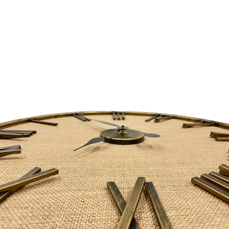 Ronis Luxurious Linen Clock 60cm Bronze