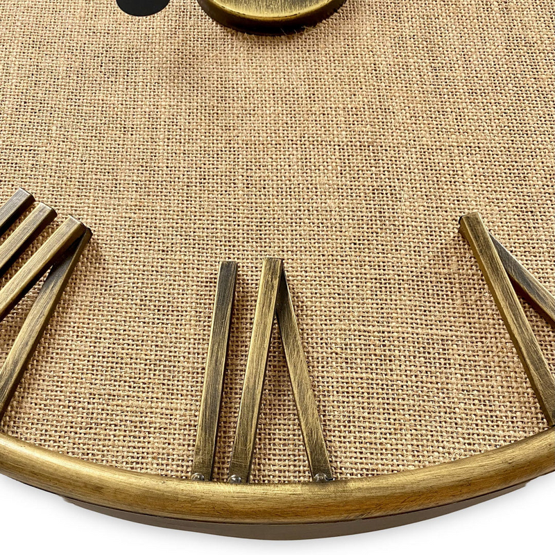 Ronis Luxurious Linen Clock 60cm Bronze