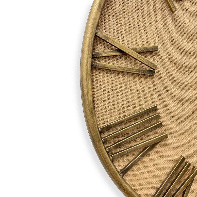 Ronis Luxurious Linen Clock 60cm Bronze