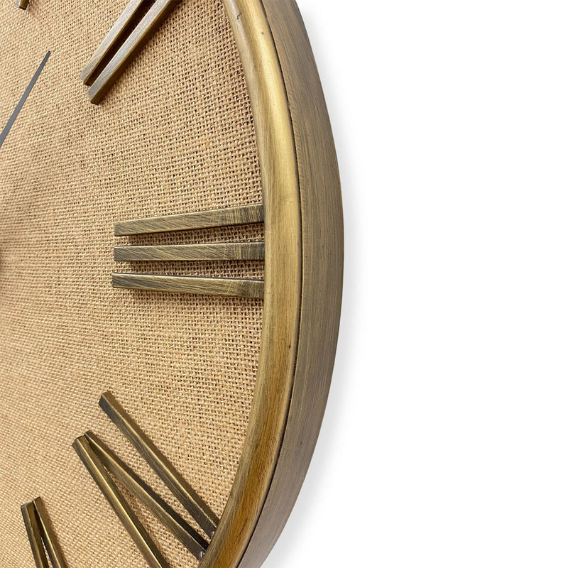 Ronis Luxurious Linen Clock 60cm Bronze