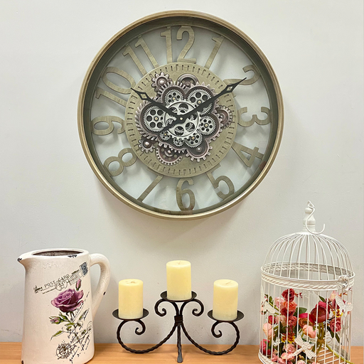 Ronis Luxurious Rotary Gears Clock 60cm