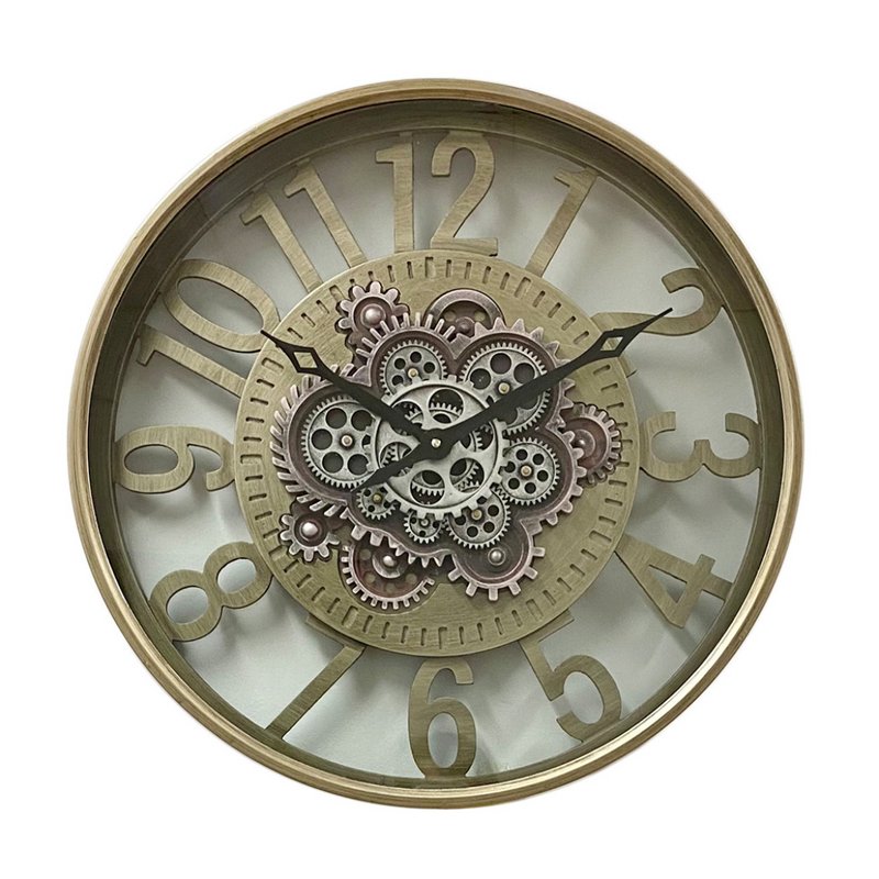 Ronis Luxurious Rotary Gears Clock 60cm