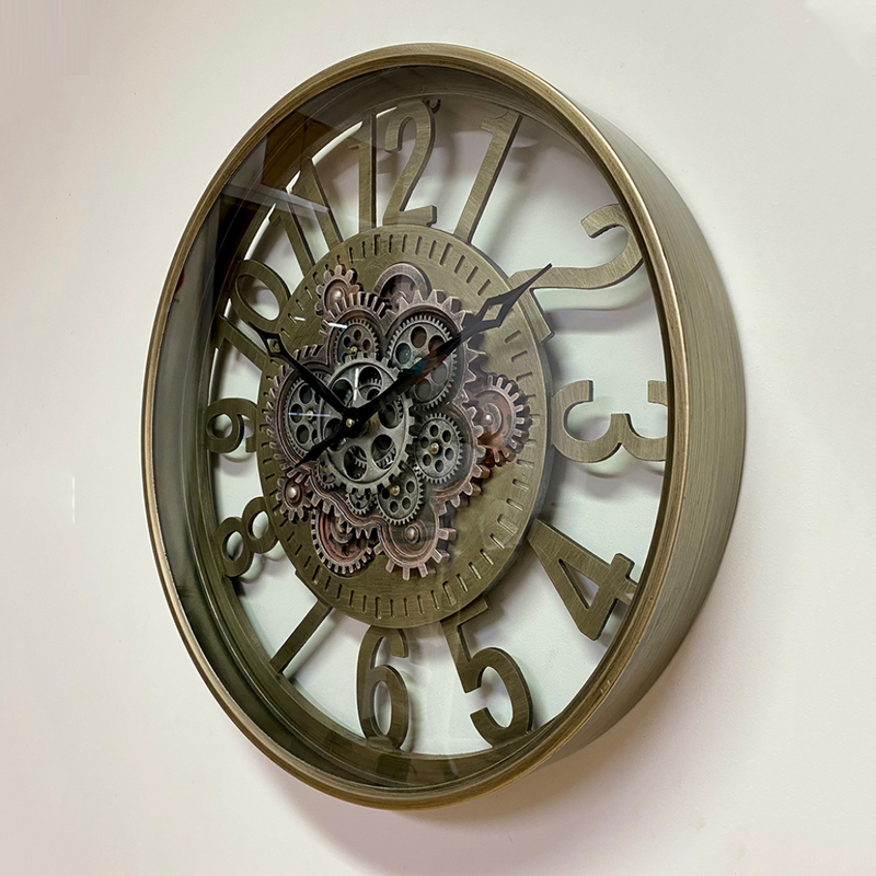 Ronis Luxurious Rotary Gears Clock 60cm