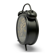 Ronis Luxurious Rotating Gears Clock 34cm Black