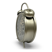 Ronis Luxurious Rotating Gears Clock 34cm Silver