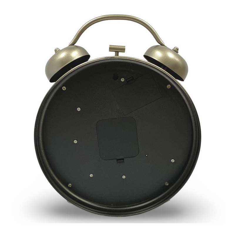 Ronis Luxurious Rotating Gears Clock 34cm Silver