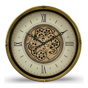 Ronis Luxurious Rotating Gears Clock 60cm Gold
