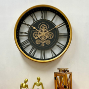 Ronis Luxurious Rotating Gears Clock 60cm