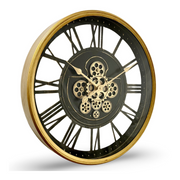 Ronis Luxurious Rotating Gears Clock 60cm