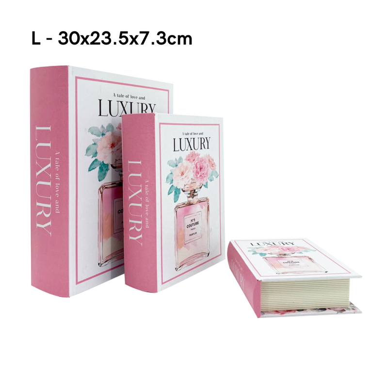 Ronis Luxury Pink Fashion Book Box Large 30x23.5x7.3cm