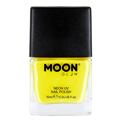 Neon UV reactive yellow nail polish