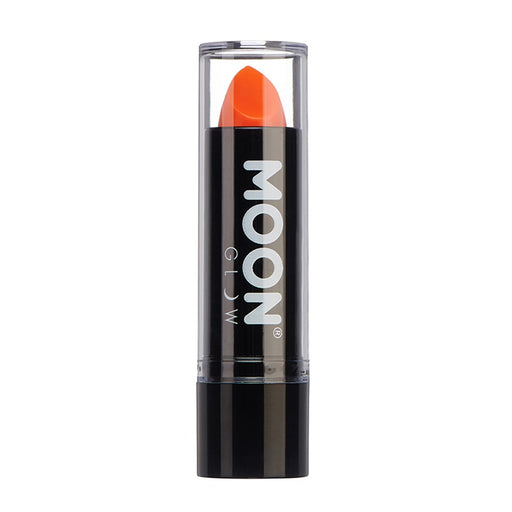 Neon UV reactive orange lipstick