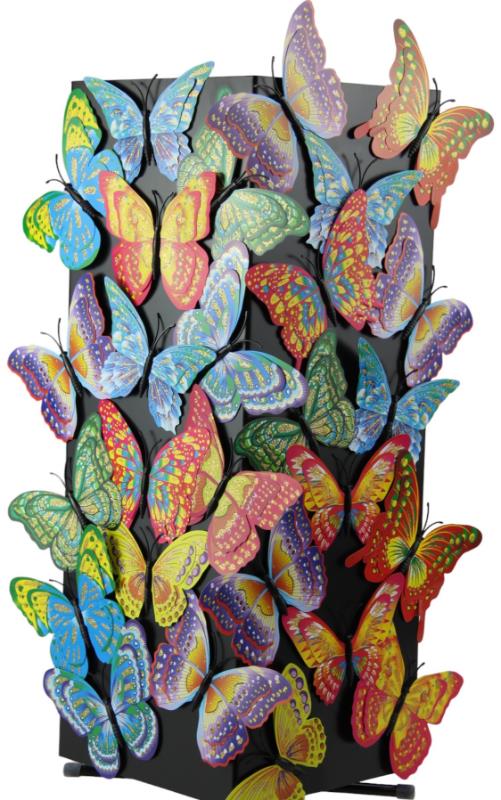 BUTTERFLY MAGNET ON ROTATING STAND