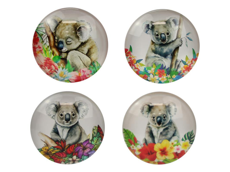 Glass Koala Magnet 5cm