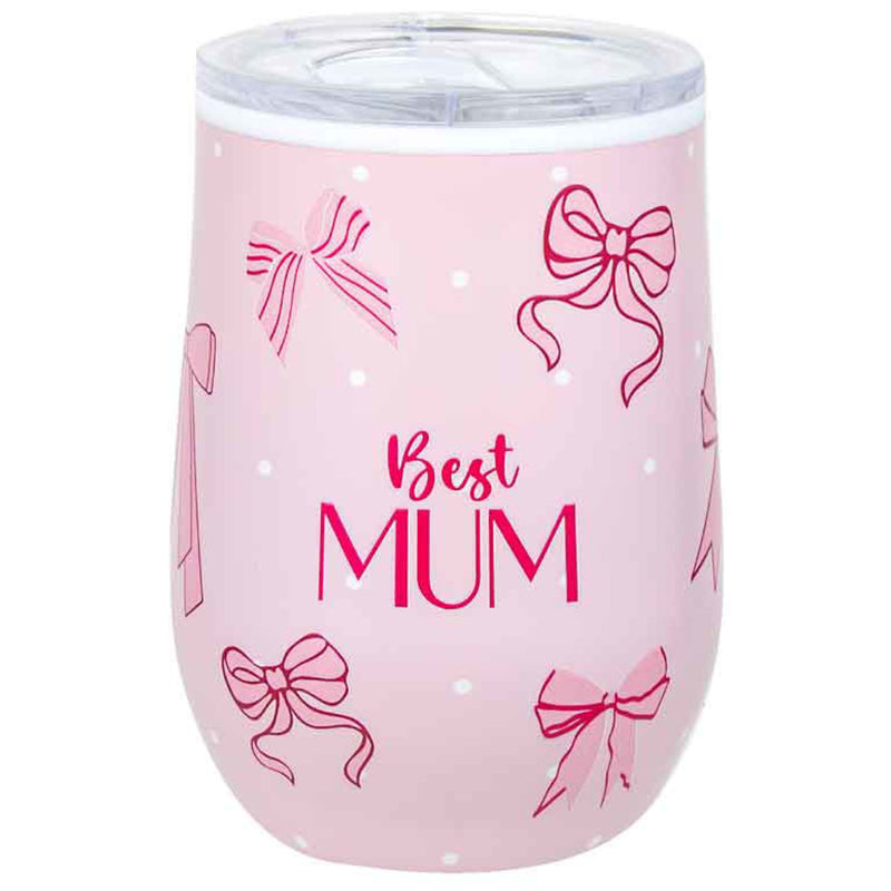 Stainless steel thermos for Mum with Ribbons of Love design