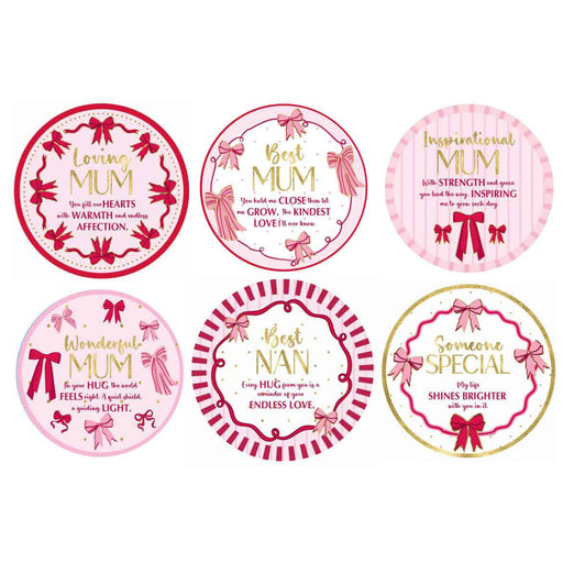 Ribbons of Love decorative drink coaster