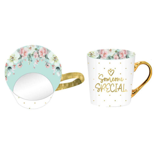 Mint green ceramic mug for someone special with Beautiful Inside/Out design