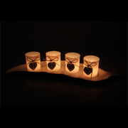 Ronis MDF Leaf Tray with Home Motif Candles 50cm – thumbnail