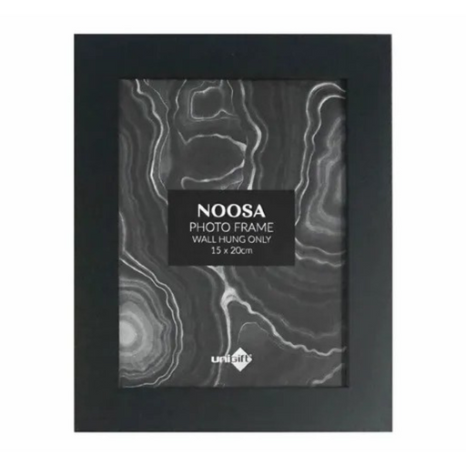 MDF Noosa Frame 15x20cm black picture frame for photos and prints
