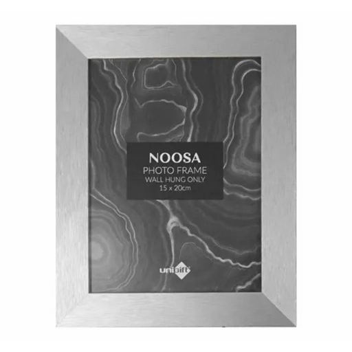 MDF Noosa Frame 15x20cm silver picture frame for photos and prints
