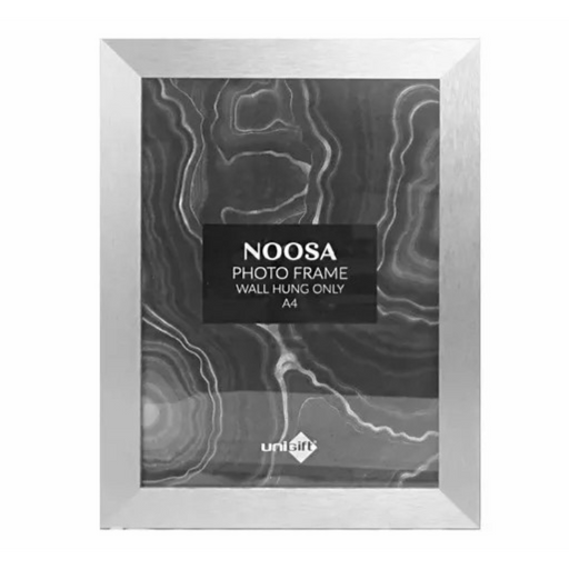 MDF Noosa Frame A4 silver picture frame 21x29.7cm for prints and certificates
