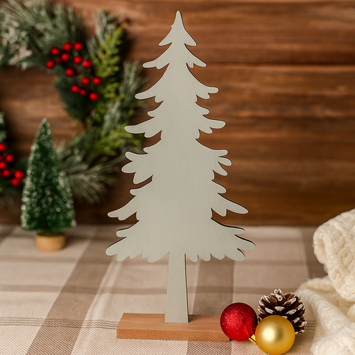 Mint MDF decorative Christmas tree 13.5x4x29cm tabletop ornament