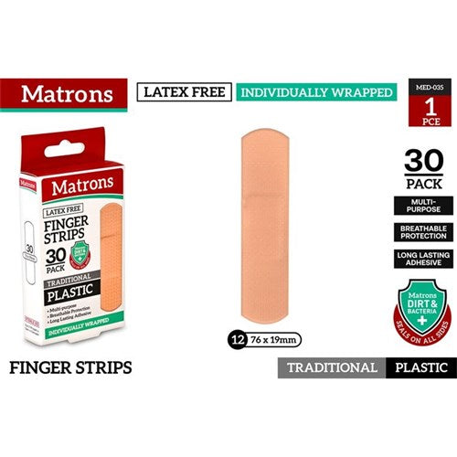 Standard plastic adhesive bandages