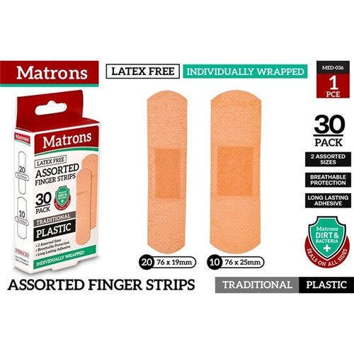 Assorted plastic adhesive bandages