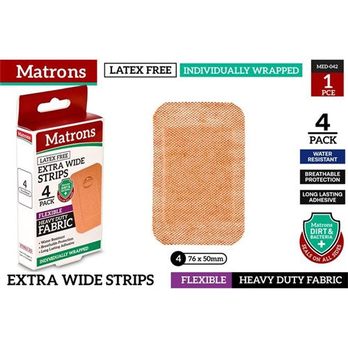 Large heavy duty fabric bandage 76x50mm