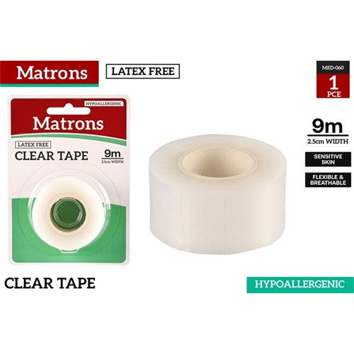 Transparent breathable medical tape