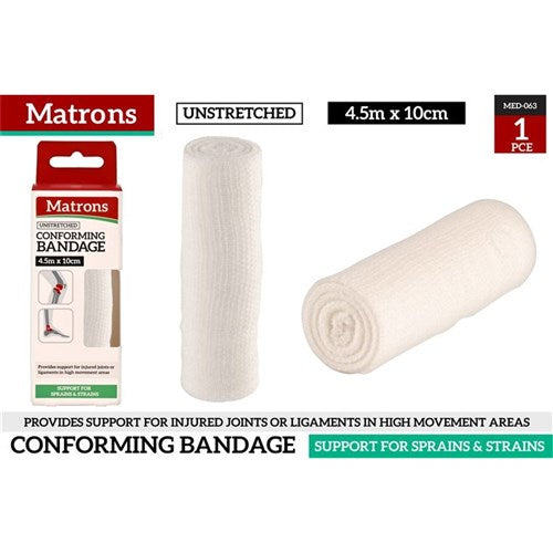 10cm x 4.57m conforming stretch bandage