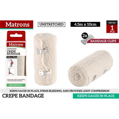 Cotton crepe bandage roll 10cm