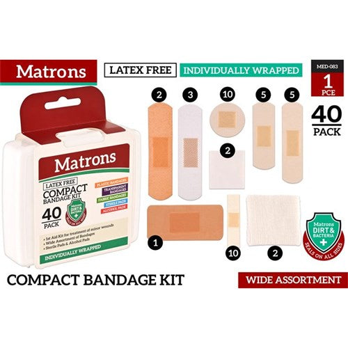 40 piece compact first aid kit